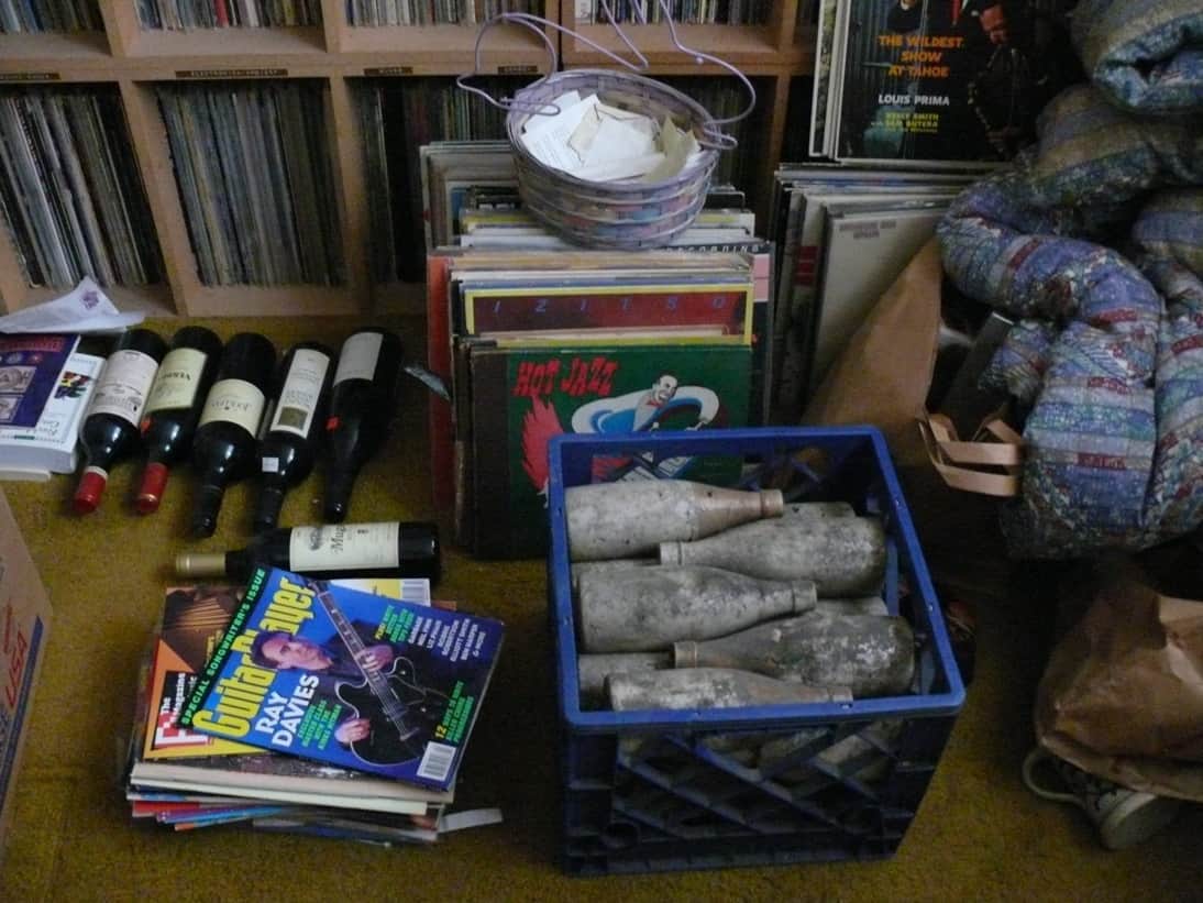 The record/junk room