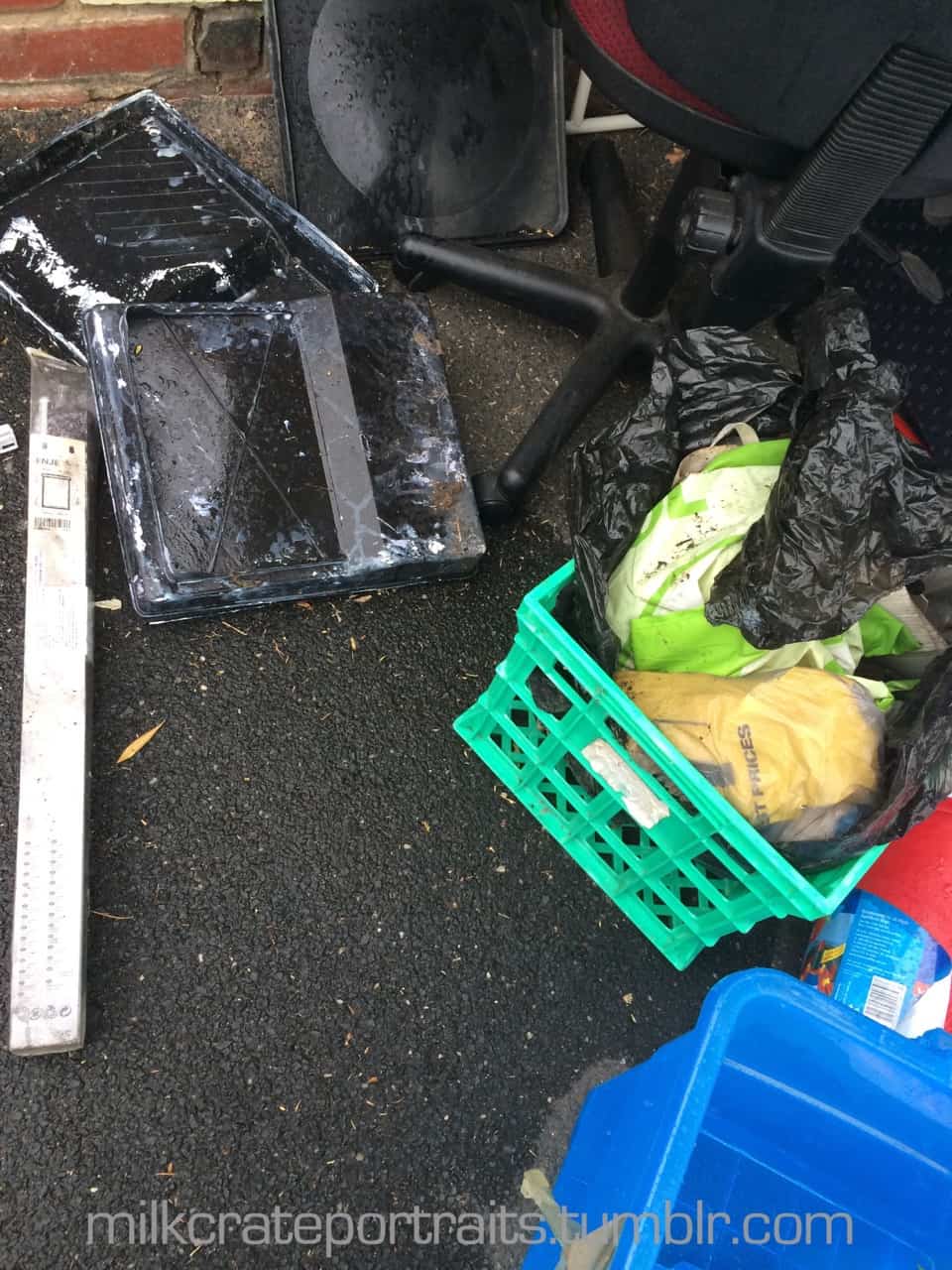 Dumped with the rubbish