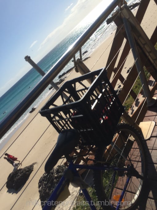 Gold Coast beach bike crate