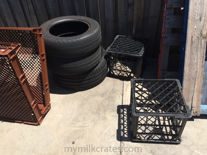 Tyres and crates