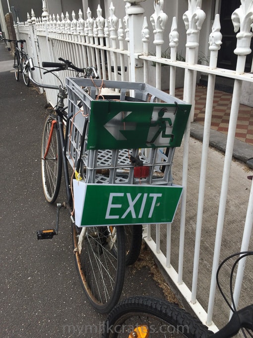 Exit bike crate