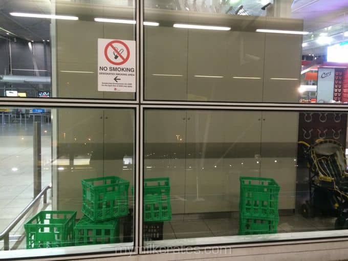 Shopping centre crates