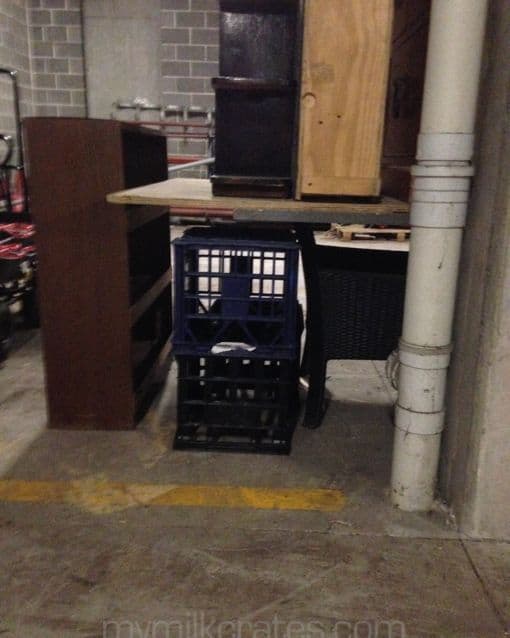 Parking garage crates