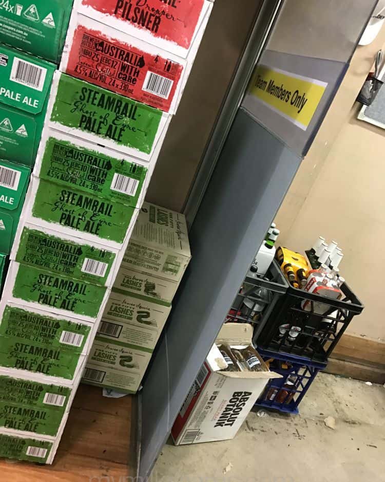 Bottle shop crates