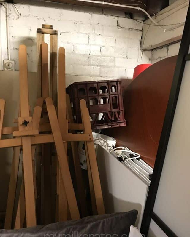 In with the easels