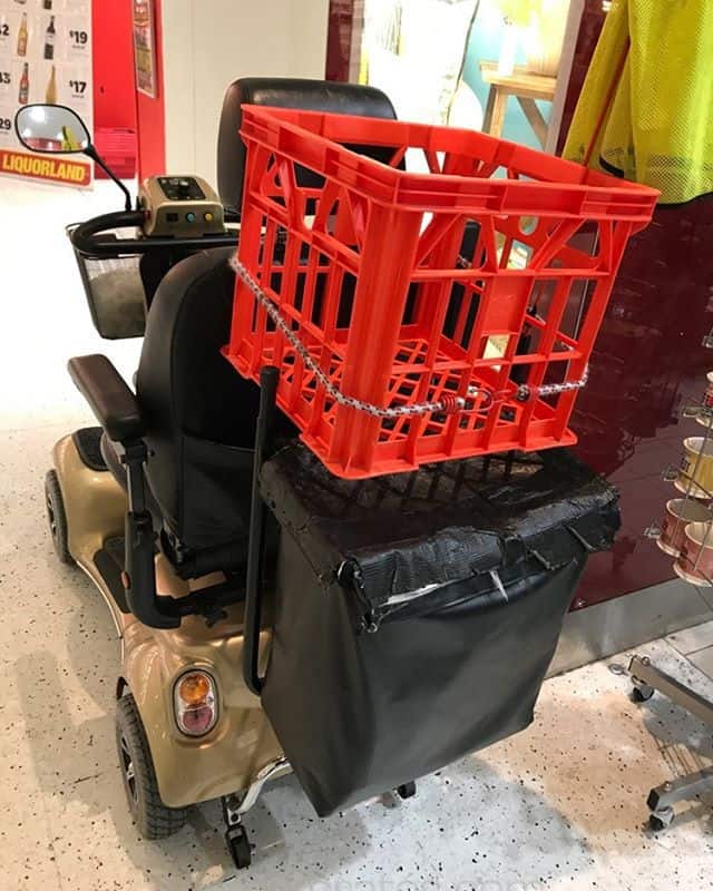 Mobility cart crate