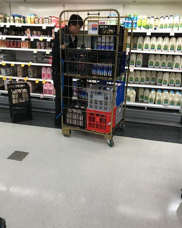 Supermarket crates