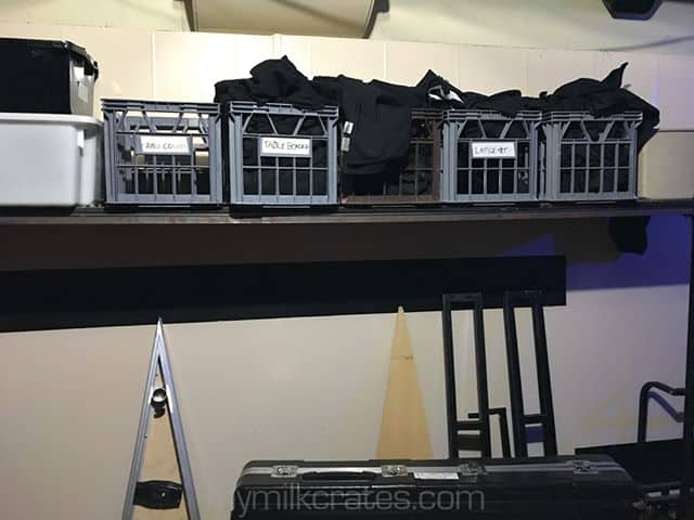 Backstage crates