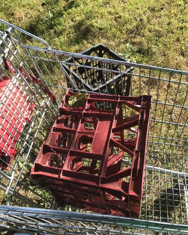 Shopping trolley crates