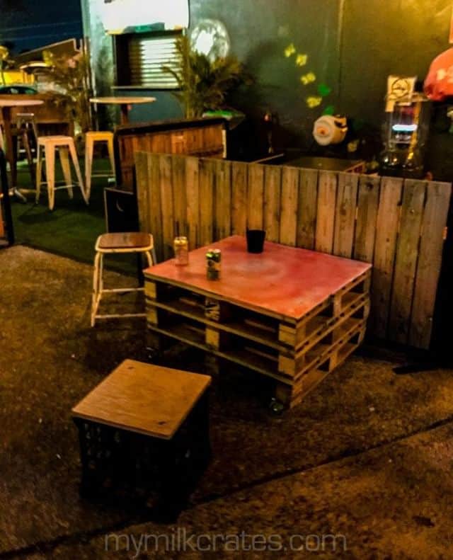 Tiki bar crates