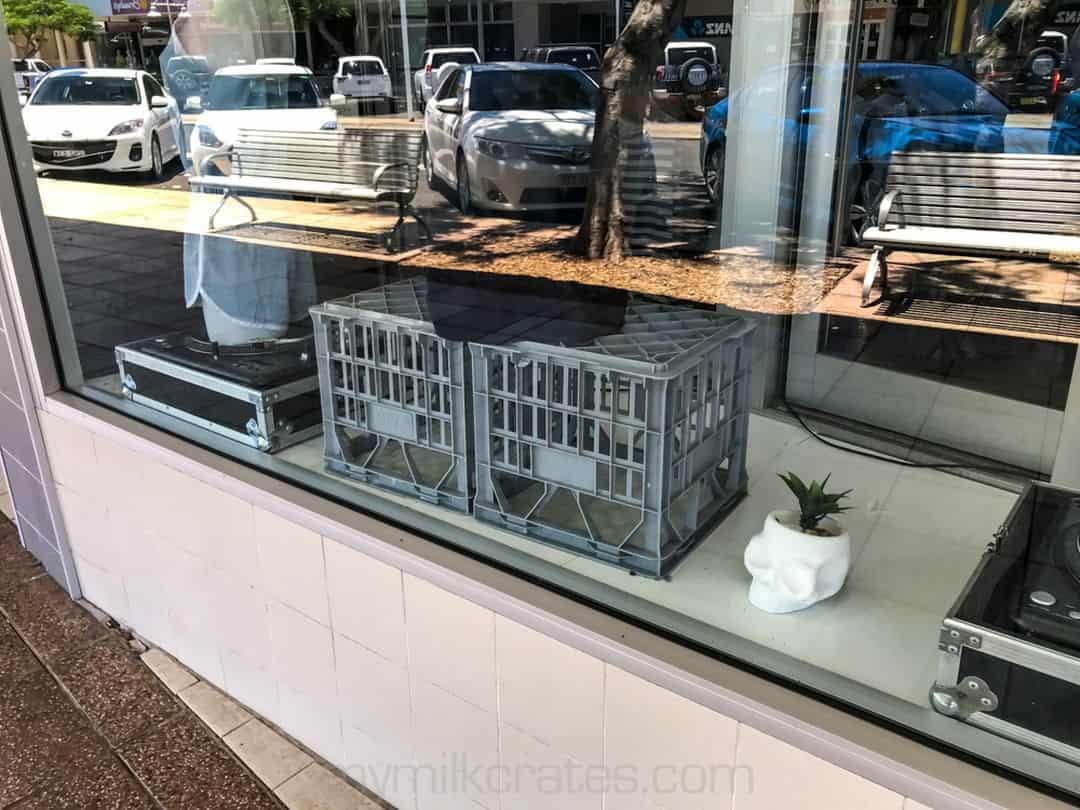 Shop window crates