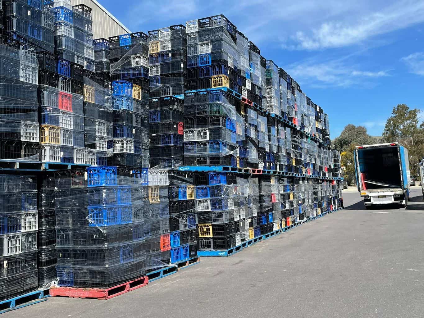 So many crates!